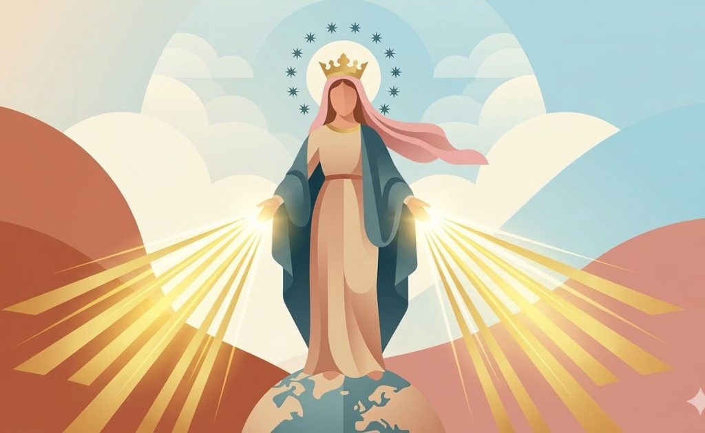 Consécration à l'Immaculée Conception - Illustration prière catholique